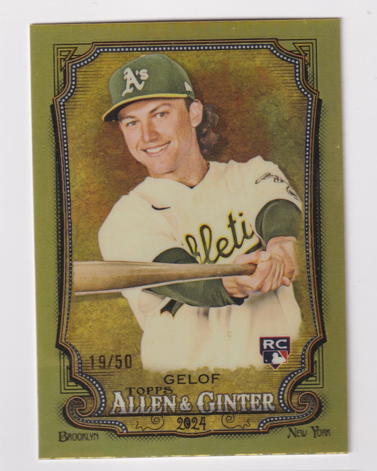 2024 Topps Allen Ginter CHROME GOLD REFRACTOR #82 ZACK GELOF RC Rookie 19/50