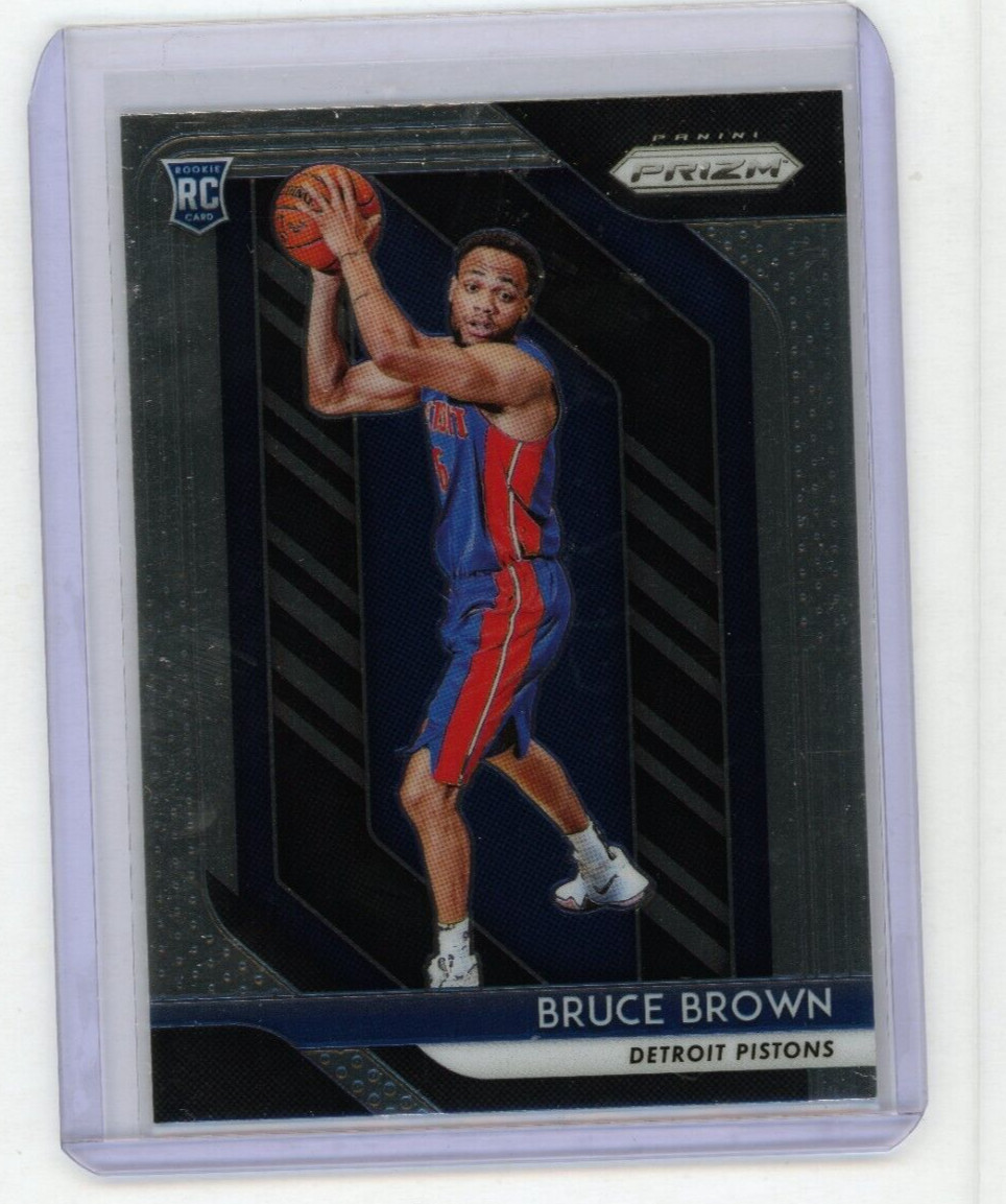 2018-19 Panini Prizm Base Rookie Bruce Brown #132 Pistons - Indiana Pacers