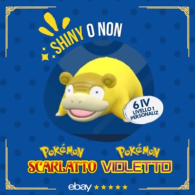 Slowpoke Galar Shiny or Not   6 IV Customizable Pokemon Scarlet Purple