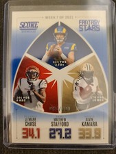 Matthew Stafford, Chase, Kamara, 2022 Score Football 