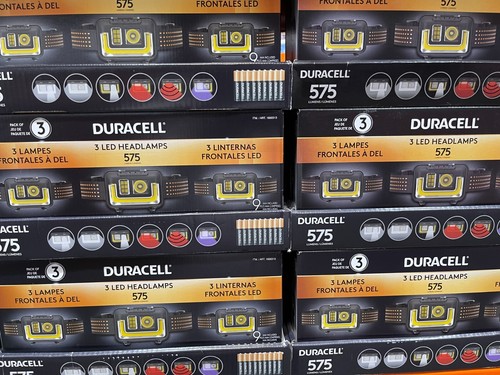 3 x Faros LED Duracell 575 Lúmenes Faros Luces de Vista Amplia 9 Pilas AAA - Imagen 6 de 16