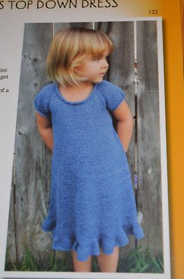 Knitting Pure & Simple Pattern 122 Top Down Dress 18m-6yrs | eBay Knitting Pure & Simple Pattern 122 Top Down Dress 18m-6yrs | eBay