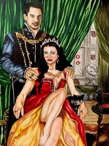 Original Mixed Media Painting-Tudors - Picture 2 of 3