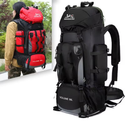 80L Waterproof Hiking Backpack, Large Trekking Rucksack