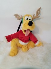 Disney's 14" Pluto Christmas Reindeer Plush