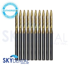 Carbide Burs H48L10 TRIMMING & FINISHING H48L010 Hi Quality FG Bur 100-10/PK