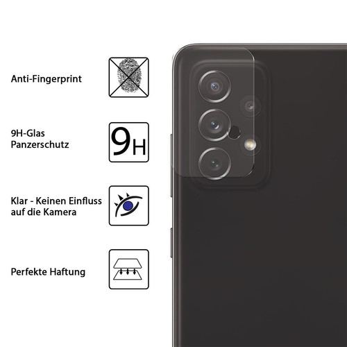 Schutzfolie für Samsung Galaxy A72 Display Schutzglas Kamera folie Gorilla glas - Bild 4 von 7
