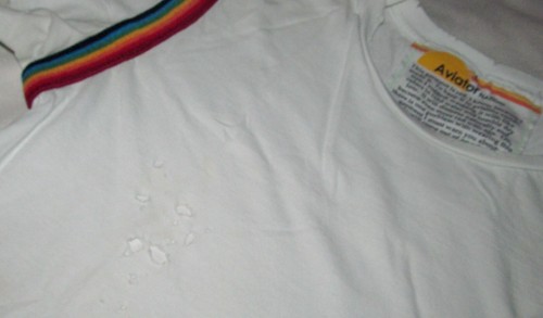 Aviator Nation Prism Rainbow Boyfriend Tee Shirt Size Small Damaged Holes AS IS - Imagen 5 de 6