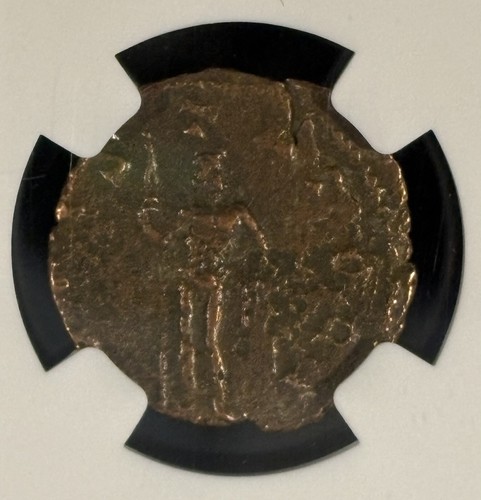 Antica moneta romana Claudio II 268-270 D.C., doppio denario certificato NGC originale - Foto 4 di 4