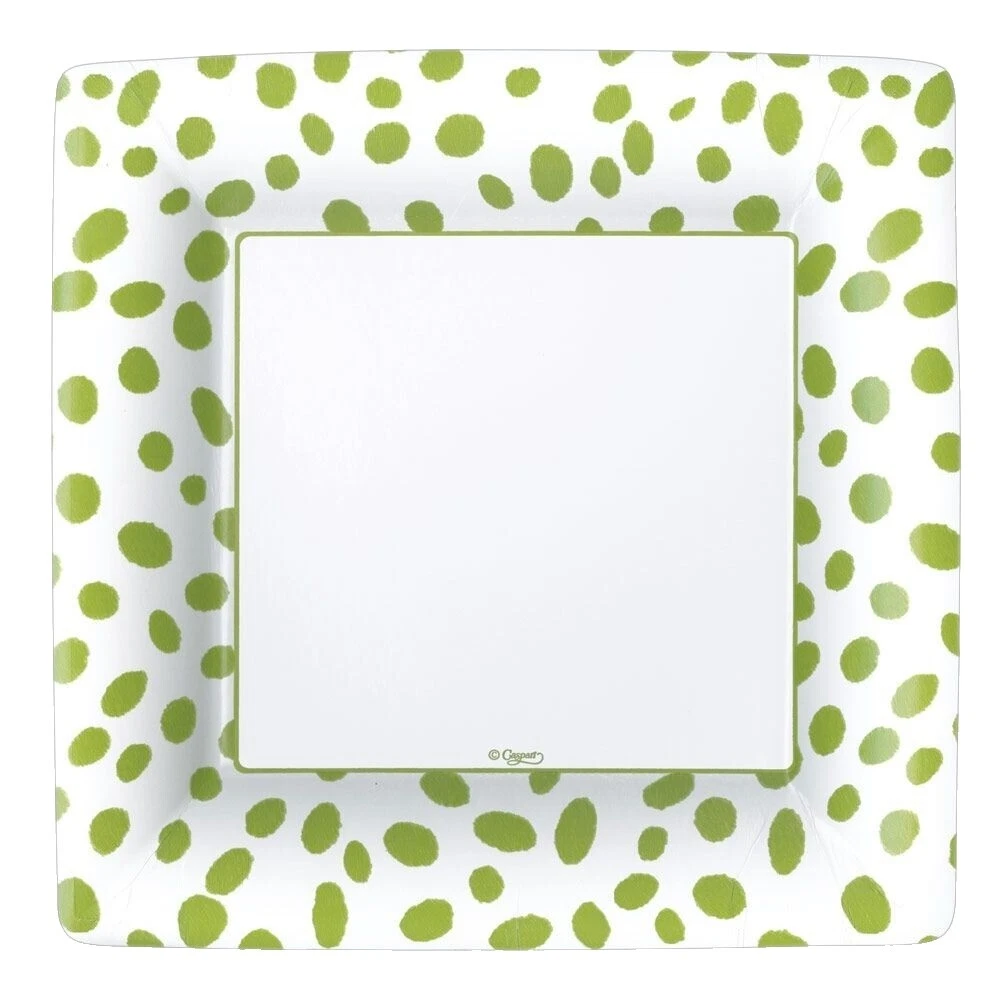 Polka Dot Square Dinnerware Plates