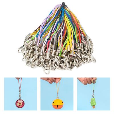 100 Stck. Schlüsselband Band Karabinerverschluss Kordel Charms Schmuck Handy Zubehör