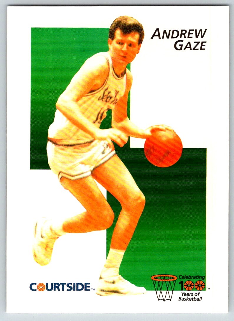 1992-93 COLLEGE FLASHBACK ANDREW GAZE SETON HALL PIRATES #10
