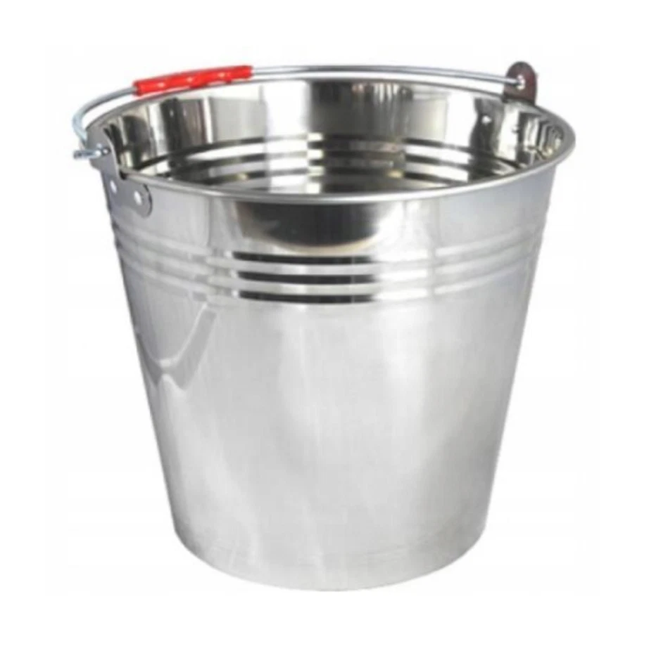 Edelstahleimer Metalleimer Lebensmitteleimer Kücheneimer Eimer Milcheimer - Bild 4 von 4