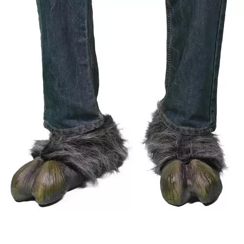 Grey Hooves Goat Hoof Shoe Covers Halloween Adult Fancy Dress Costume  Accessory | eBay