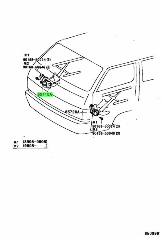 MOTOR ASSY, POWER WINDOW REGULATOR, RH Genuine Toyota HIACE OEM