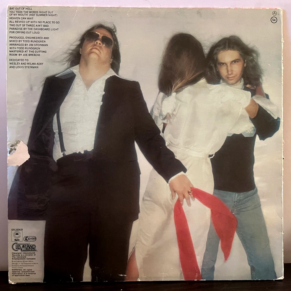 MEAT LOAF - Bat Out Of Hell (Holland Pressing) - 12" Vinyl Record LP - VG - Image 2 of 3