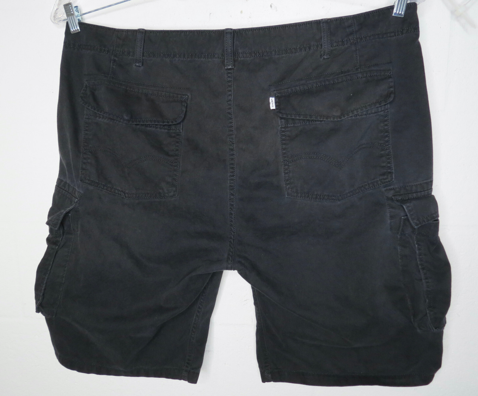Mens Levi's Black Cargo Shorts White Tab 100 Cotton … Gem