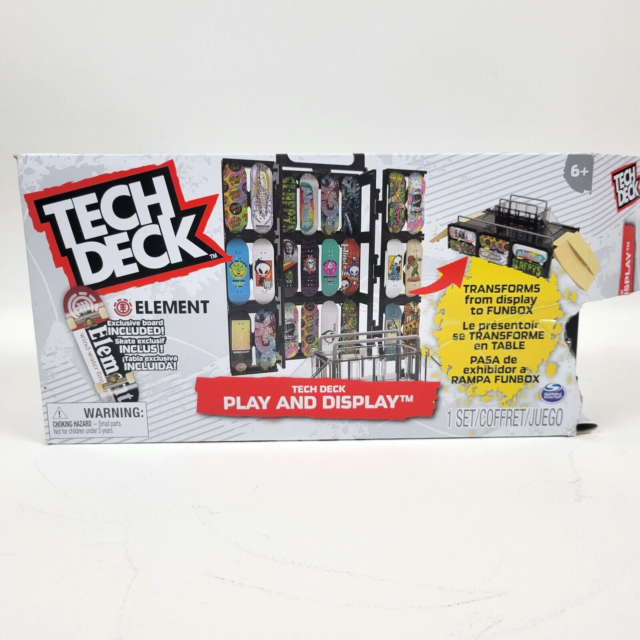TECH DECK Play and Display Transforming Ramp Set and Carrying Case OPEN BOX