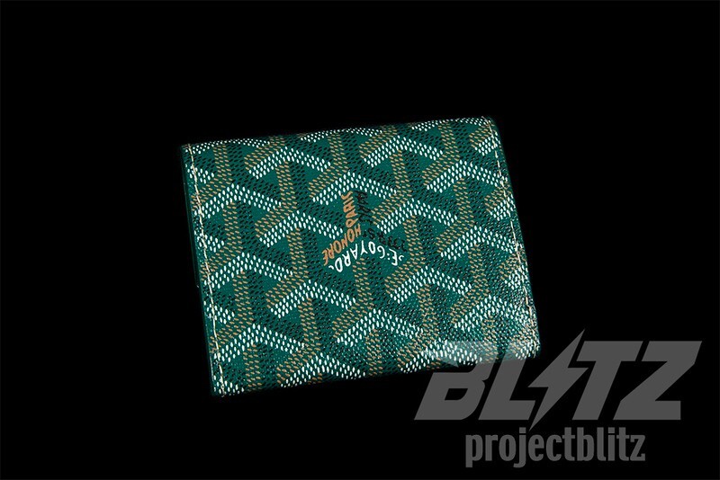 MAISON GOYARD MONNAIE MARIGNY CARD COIN WALLET GOYARDINE GREEN | eBay
