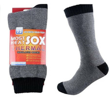 Winter Heated Thermal Warm Thick Socks Insulated Boot Sox Mens Shoe Sz 7-13