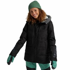 Burton Larosa Puffy Damen-Skijacke Snowboardjacke Ski-Jacke gemustert Schwarz