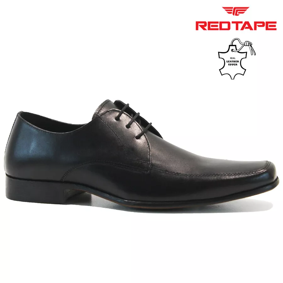 Red tape black store oxford shoes