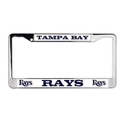 Tampa Bay Rays MLB 3D Polyurethane Chrome License Plate Frame for Car-Truck-SUV