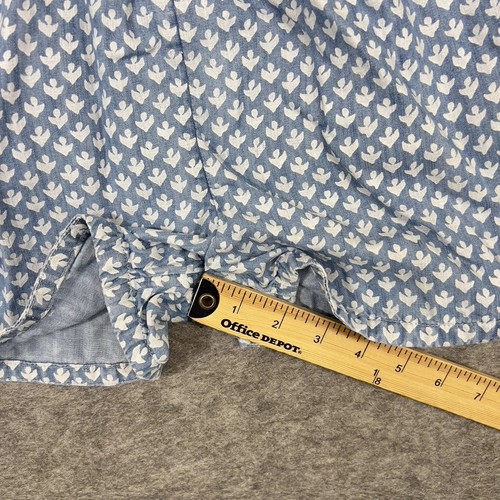 Vineyard Vines Romper Girls Large 14 Blue Gustavia Tropical Block Print Pull On - Picture 10 of 14