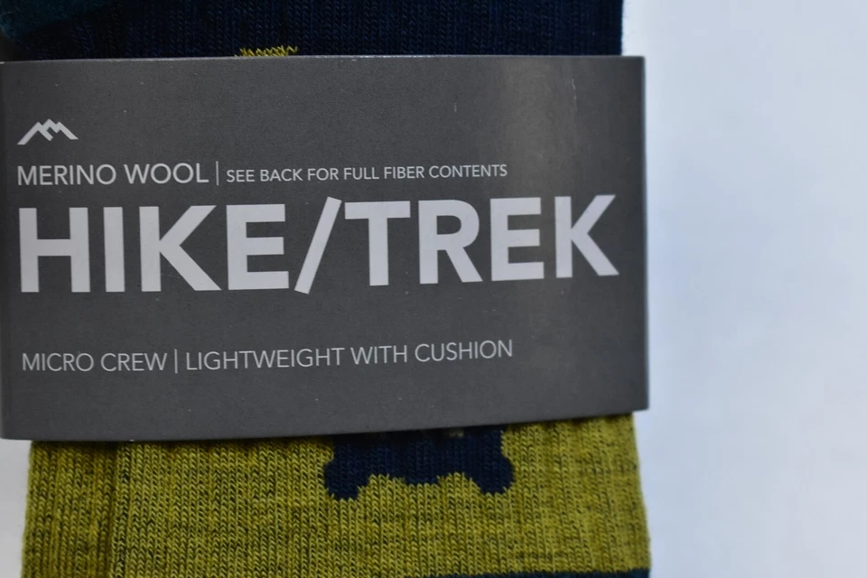 Darn Tough 1970 Lime Bear Town Micro Crew Light Cushion Wool Socks USA Womens M - Image 4 of 4