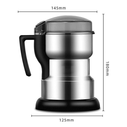 Kaffeemühle 400W Elektrische Kaffeemühle Gewürzmühle mit 304 Edelstahlmesser NEU - Bild 3 von 11