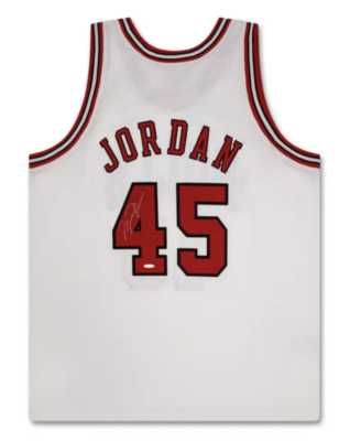 マイケルジョーダンサインユニフォーム　45番　シカゴブルズ　ホワイト Michael Jordan Autographed Bulls 1994-95 M&N White 45 Authentic