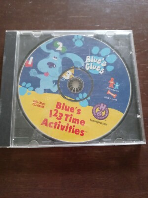 Blue's 123 Time Activities PC CD ROM Game Pre Math & Problem Solving Skills 