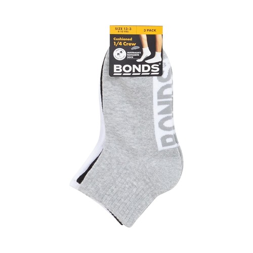 12 Pairs X Bonds Kids Cushioned Quarter Boys Crew Socks Multi 88K - Picture 3 of 4