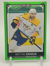 2021-22 O-Pee-Chee Mattias Ekholm # 265 Neon Green Border #ed/50