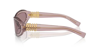 Miu Miu MU 14ZS MAUVE TRANSPARENT/LIGHT VIOLET (2W20I) Sunglasses