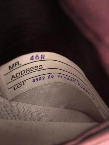 46R Stafford USA pura lana 2 Bttn blazer cappotto sportivo pied de poule nero grigio usato in ottime condizioni - Foto 7 di 8