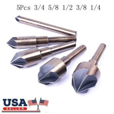 5pc 82° 5 Flute Cobalt Sharp Countersink Dri...