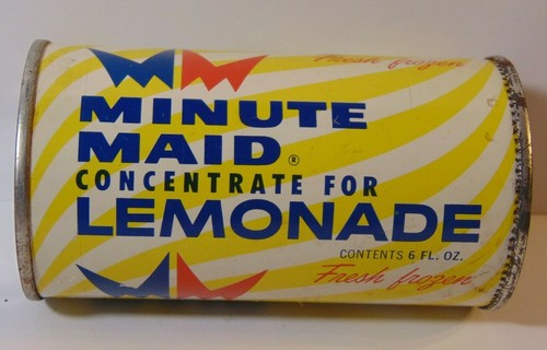 Old Vintage 1960s MINUTE MAID LEMONADE Graphic Advertising Tin Orlando Florida - 第 2/11 張圖片