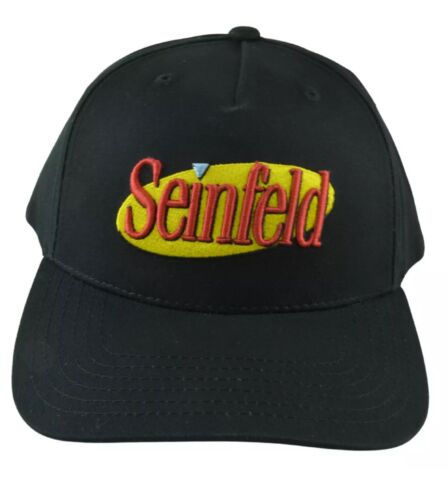 Seinfeld Mütze schwarz verstellbar Druckknopflasche offiziell lizenziert "Show About Nothing"