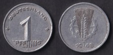 M&uuml;nze, Deutschland-DDR 1 Pfennig 1948 A / Sehr sch&ouml;n / Aluminium / KM# 1