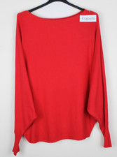 Ladies Lagenlook Batwing Casual Plain Long Sleeve Soft Warm Comfy Knitted Jumper
