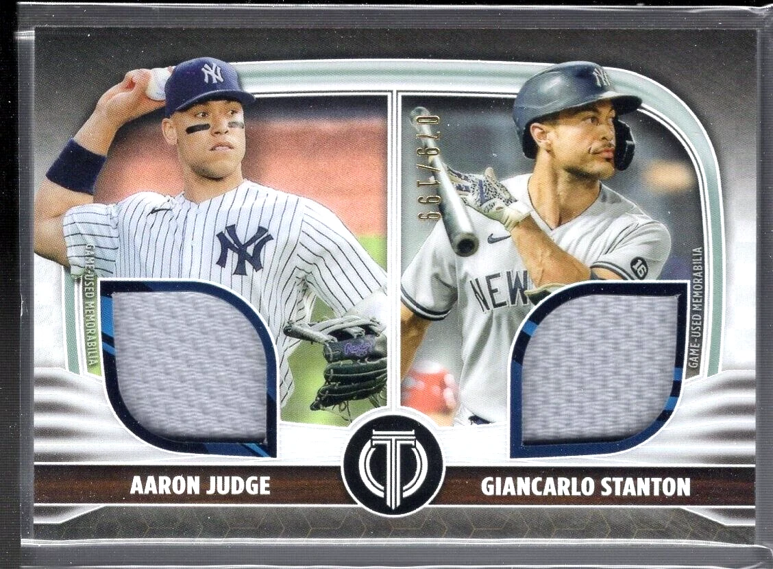 2022 Topps Update GIANCARLO STANTON All-Star Stitches Relic Jersey Yankees ASSC