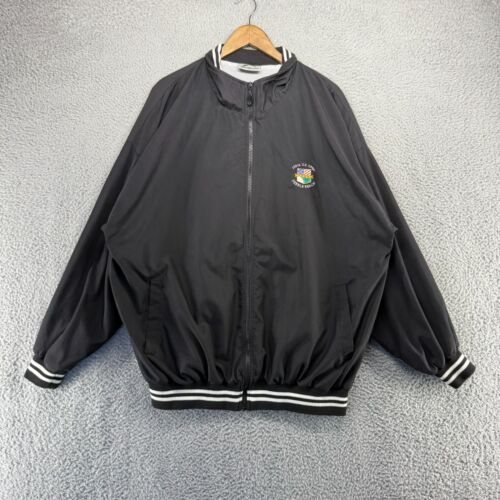 Vintage Pebble Beach Jacket Men's 2XL Black Zip 100th US Open Embroidered y2k - Picture 2 of 14