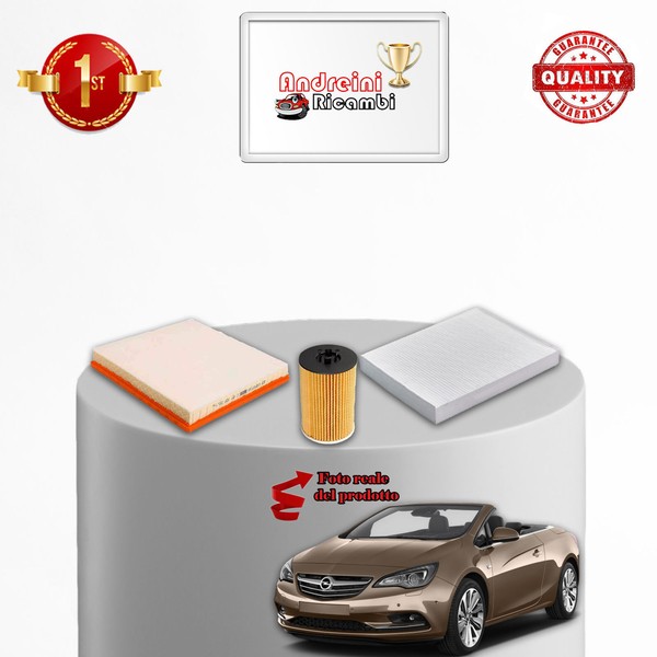 Kit Wartung 3 Filter Opel Cascada 1.4 16V 88KW 120CV Ab 2013-image
