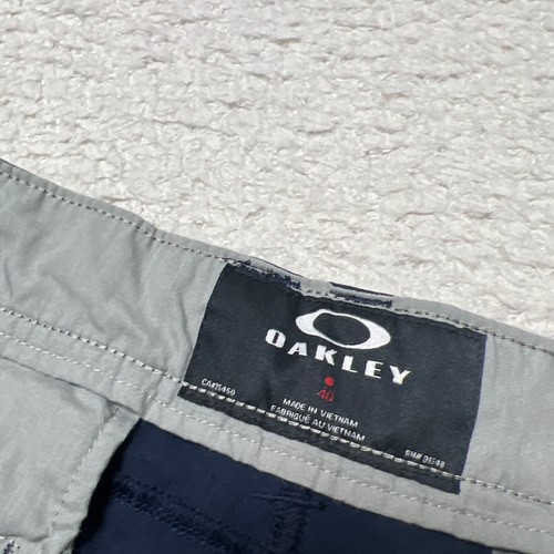 Oakley Shorts Mens 40 Navy Chino Mordern Performance Golf Tennis Stretch 12" - Picture 5 of 10