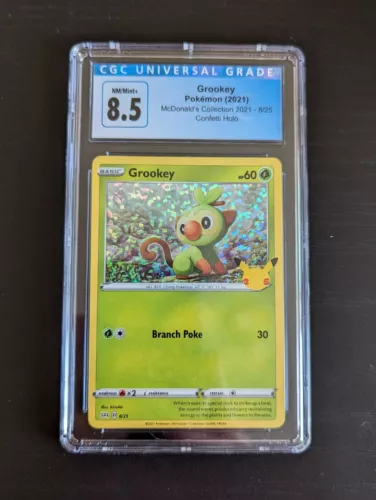 CGC 8.5 Near Mint Pokémon TCG Grookey McDonald's Promos 8/25 Holo Promo