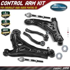 6pcs Front Control Arm with Ball Joint Tie Rod Ends Kit for Aveo G3 Wave Swift+