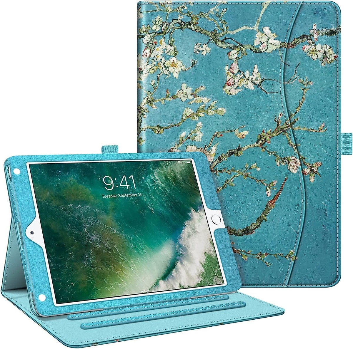 Custodia IPad 9.7 Custodia Smart Cover Per IPad 6a/5a Generazione E IPad Air - Pelle Vegana, Magnete Auto Sleep/Wake Custodia Protezione Totale IPad - Foto 6