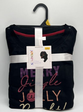 Women's Size L 12-14 JOYSPUN 2-Piece Pajama Set Christmas Sleepwear Pajamas