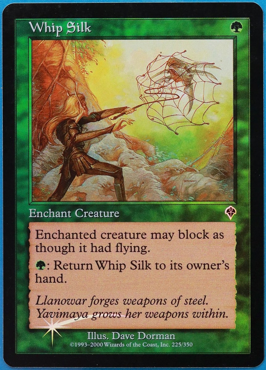 Whip Silk FOIL Invasion PLD Green Common MAGIC MTG CARD (ID
